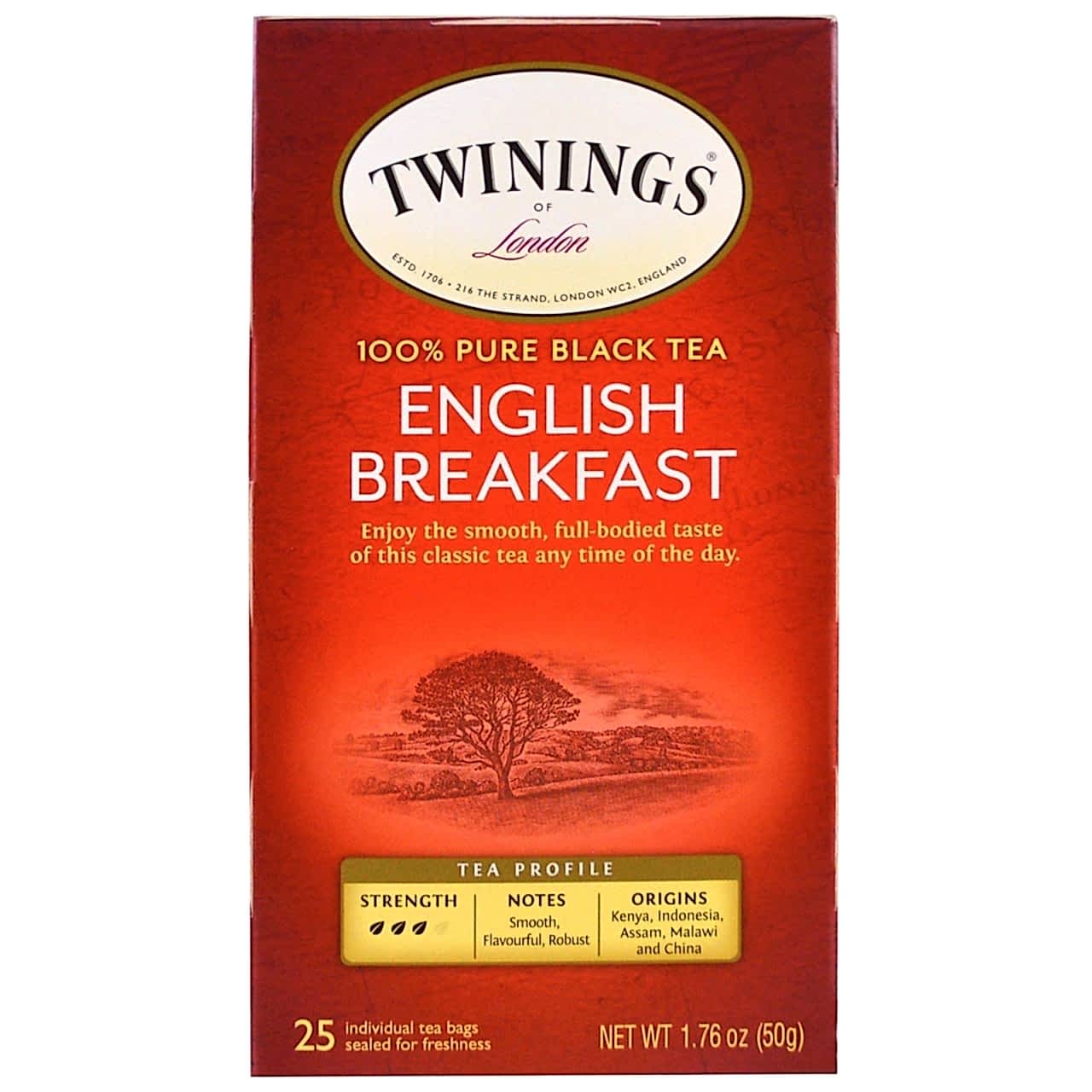 English Breakfast Siyah Çay (Bardak Süzen) 25x2 gr - Twinings